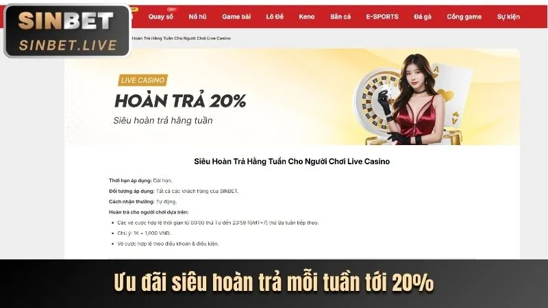 Hoàn trả tiền nạp đầu tiên bw808